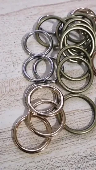 Oeillet en métal à œillet rond en laiton de haute qualité pour vêtement personnalisé D anneaux matériel boucle anneau O Ring